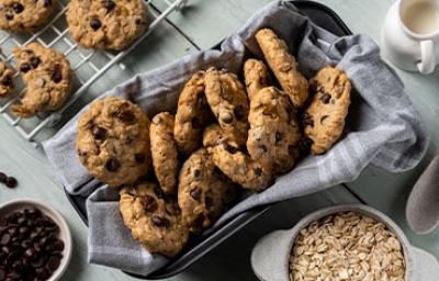 Galletas sin gluten de avena y con chips de chocolate