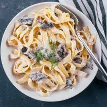 Pasta con Champiñones