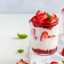 fresas con crema