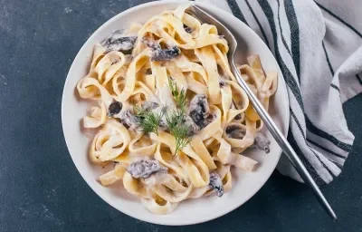 Pasta con Champiñones