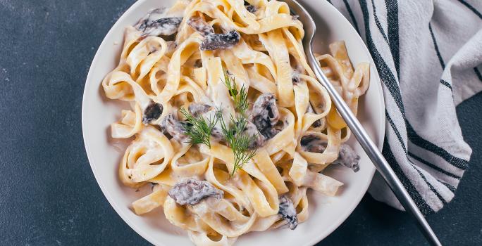 Pasta con Champiñones