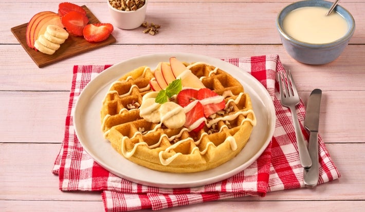 Waffle frutas